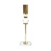 Crystal Ball Candlestick Romantic Atmosphere Candle Stand Elegant Crafted Metal Taper Holder