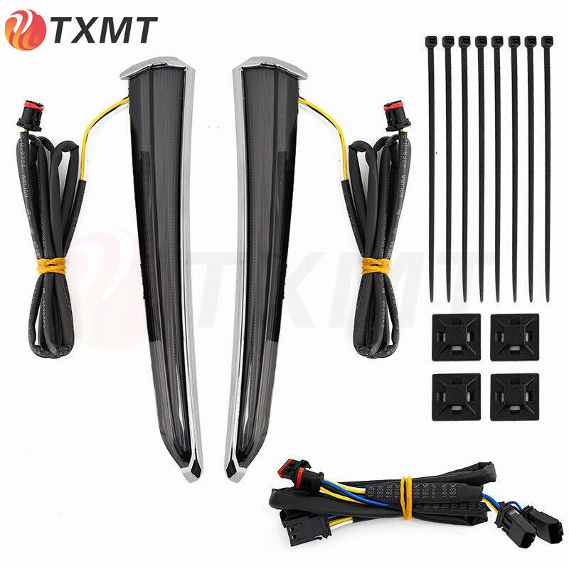 Harley CVO Road King Street Glide Leg Shield Lights & Turn Signals (2014-2023)