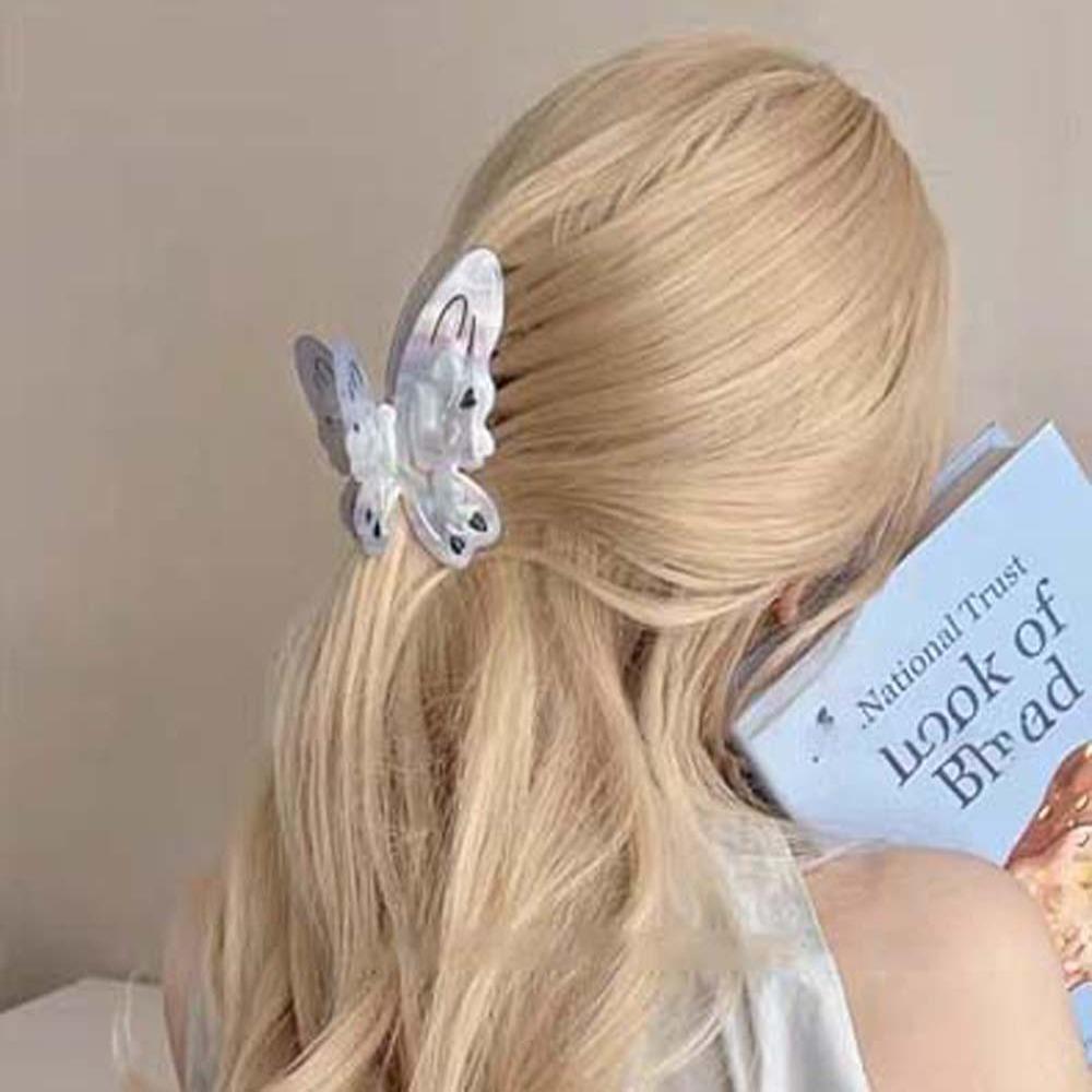 

Waterproof Butterfly Shark Clip Acrylic Wing Claw Clip Acetic Acid Hair Claw School
