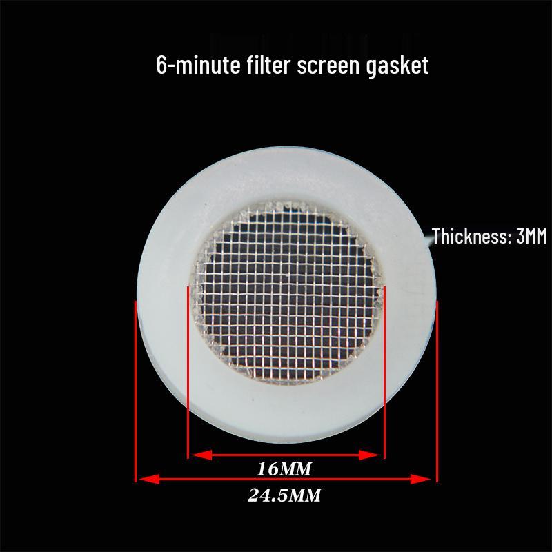 Silicone Gasket for 1-Inch Hose, Faucet, Water Meter, or Shower Head - 4 & 6 Point Sealing Ring.