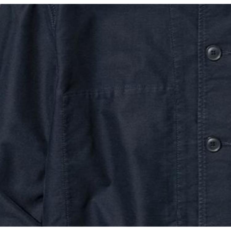 Uniqlo Solid Color Minimalist Pocket Decorated Lapel Jacket Men Jackets Blue 453227-68