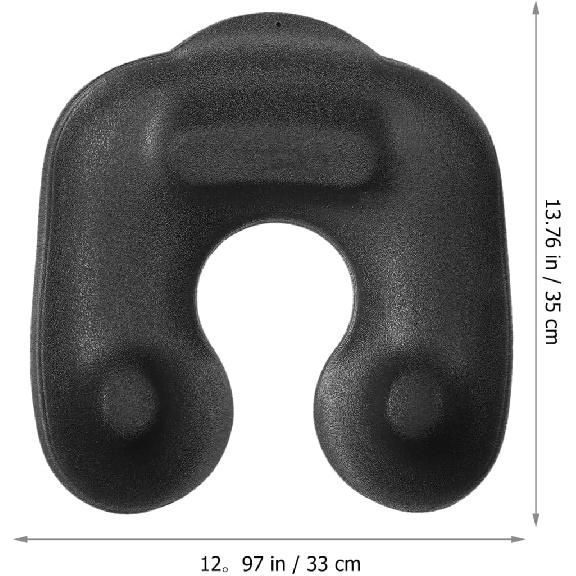 Hair Perm Neck Tray Perm Dyeing Neck Tray Hair Coloring Neck Tray Hair Dye Cape Hair Rinse Tray Bracket Salon Shoulder Rest for Barber (Black)