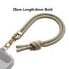 Durable 6mm Bold Phone Case Lanyard Fabric Retractable Phone Wrist Lanyard Anti-lost Multifunction Braided Rope Strap