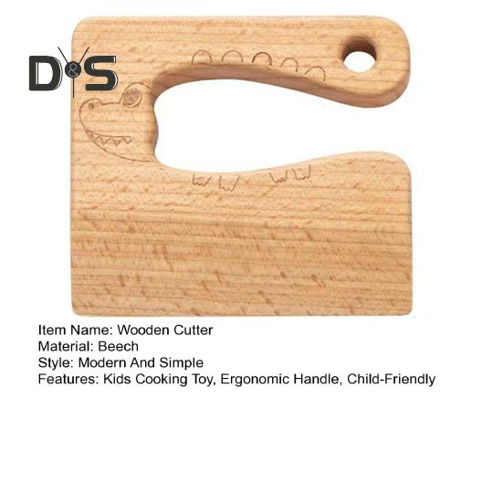 Children's Wooden Knife Kid Safe Vegetable Cutter Educational Cooking Toy Pretend Play Cutter for Toddlers Cutting And Cooking Vegetables Fruits
