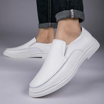 Fashion Genuine Leather Mens Casual Shoes High Quality Formal Male Loafers Breathable Slip On Moccasins Outdoor Leisure Walk Boat Shoes