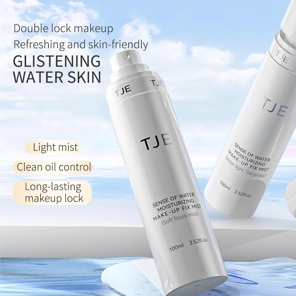 TJE SENSE OF WATER MOISTURIZING MAKE-UP 100ml lasting setting Oil control, waterproof, sweat proof and quick setting