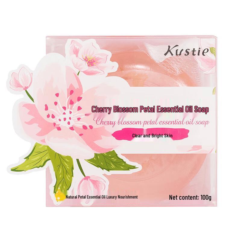 Kustie Cherry Blossom Petal Essential Oil Soap