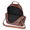 Damen-Rucksack aus weichem Leder, Retro, multifunktionaler Reiserucksack