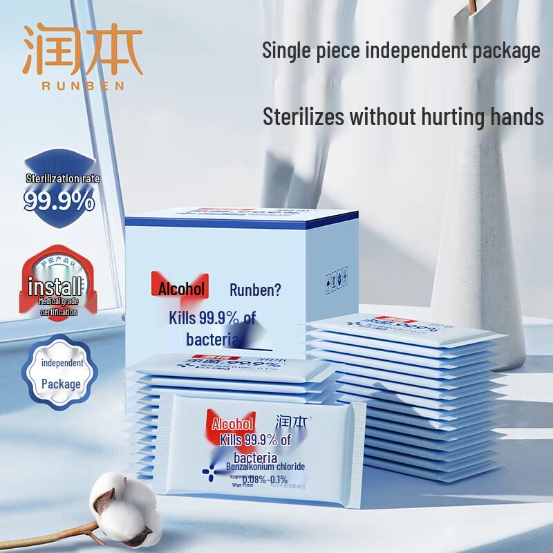 Runben Unscented Hygiene Wipes