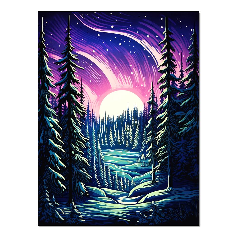 Landscape Sunset Diamond Painting Complete Kit DIY Mosaic Embroidery Hobby Handicraft Painting for Home Wall Decoration