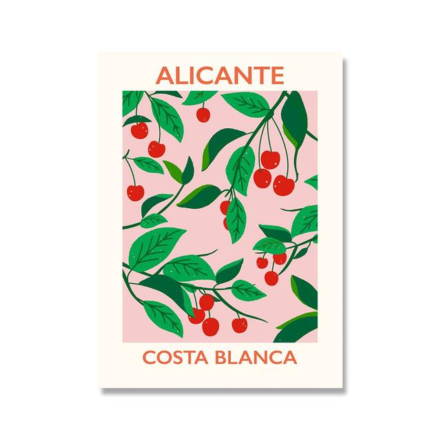 

Фрукты, лимон, вишня, принты, постеры, растения, цветы, холст, живопись, настенные художественные фотографии для столовой, современный природный домашний декор 21cm×30cm NoFrame