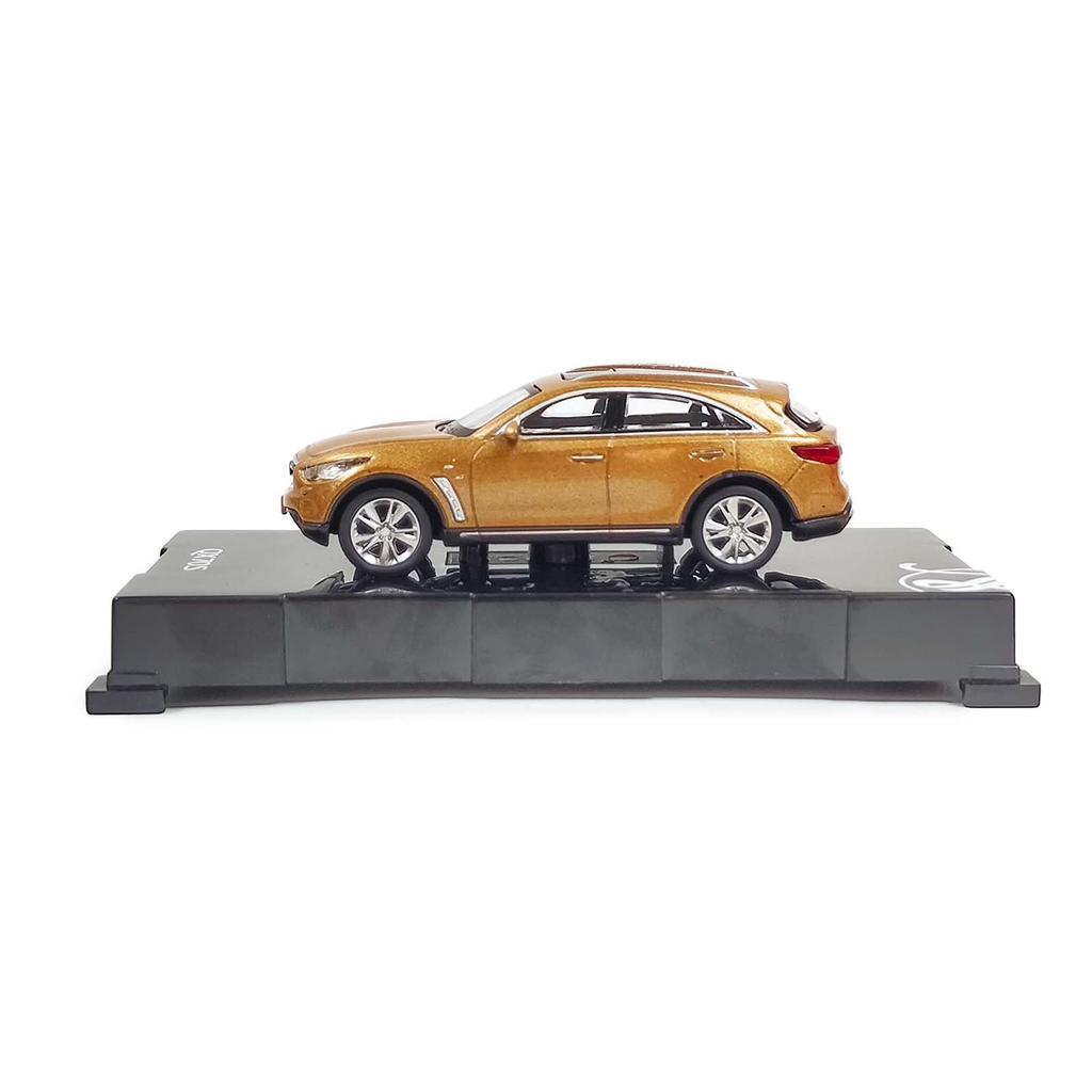 Paudi Model 1/64 Scale Infiniti QX70S Model Car, Gold, Finished, for Collection