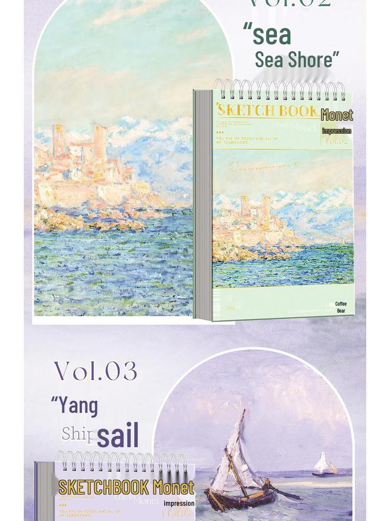 Premium Hardcover Detachable Sketchbook for Art Students with Thick Drawing Paper