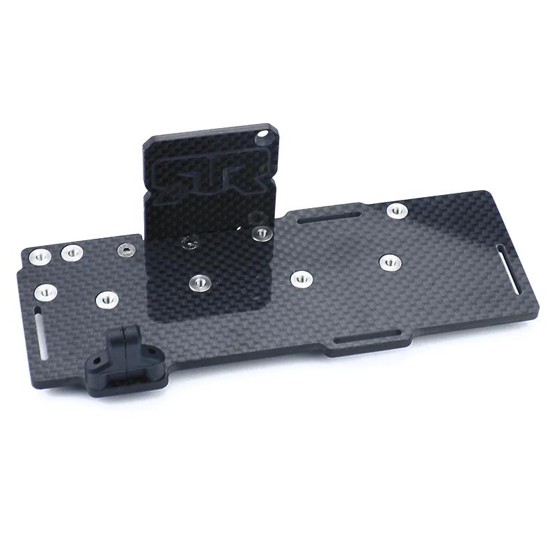 Carbon Fiber Simulation Battery Tray Set Battery Box for 1/8 ARRMA TYPHON KRATON MOJAVE NOTORIOUS Car Truck Upgrade Parts