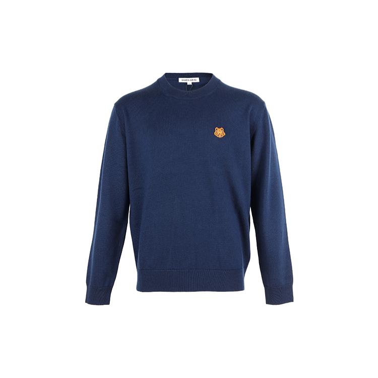KENZO Sweaters Men's Blue Crew Neck Moderate Other 5PU5373TA-76