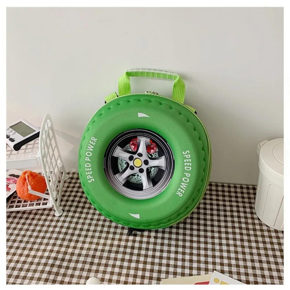 

Красочный школьный рюкзак для детей в форме шины, рюкзак из ЭВА с колесом большой вместимости, защита позвоночника, снижение нагрузки, детский рюкзак