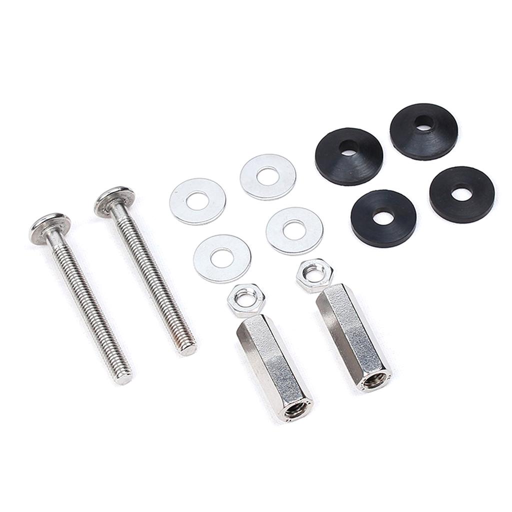 Stainless Steel Bolt Through Kit Practical Toilet Tank Screws for Connecting The Toilet Cistern To Pan Include Bolts