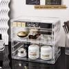 Clear Acrylic Skincare and Nail Polish Desktop Drawer Organizer
