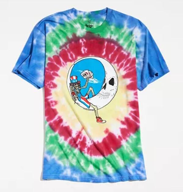 Grateful Dead Tie Dye Original Dead Mad - Playing Cards Mens T-shirt - NEW XXXL