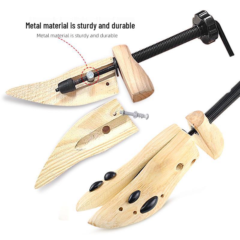 Adjustable Pine Shoe Stretcher for Men and Women - Wooden High Heel Expander and Shaper
