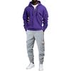Men's Loose Fit Casual Tracksuit Hoodie and Multi-Pocket Cargo Pants 2 Piece Set