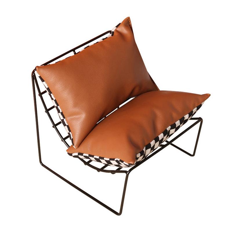 

1:12 кукольный домик, миниатюрный диван, стул, табурет, мебель, домашний декор, игрушка коричневый