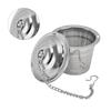 Stainless Steel Loose Tea Steeper Barrel Shaped Tea Infuser With Saucer Tea Ball  Tea Brewing