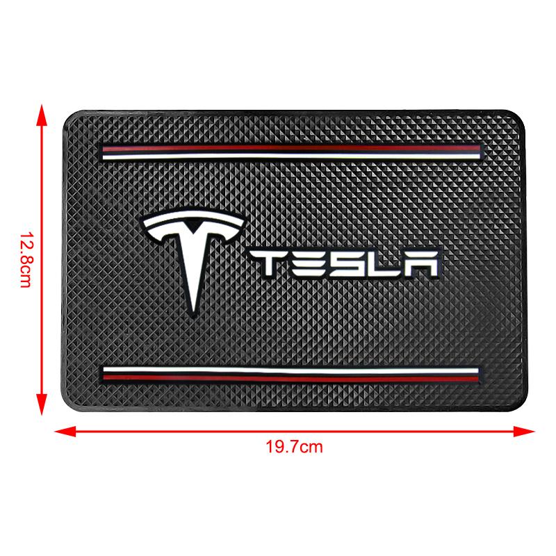 1 ks Znak auta Protiskluzová podložka Držák telefonu Protiskluzová podložka Car Stlying Pro Tesla Model 3 Model X S 2016-2023 Model Y Nálepky TM3 TMX