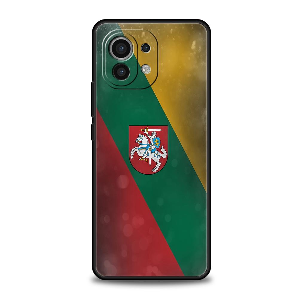 Flag of Lithuania Flag Phone Case For Xiaomi 14 13T 12T Pro 12 13 11 Ultra Mi Note 10 Lite 10T 5G 11X Pro 11T 11i 9T Soft Cover