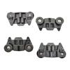 Set of 4 Replacement Lower Rack Rollers Plastic Dishwasher Spare Parts for Dishwashers Ensuring Quiet Performances