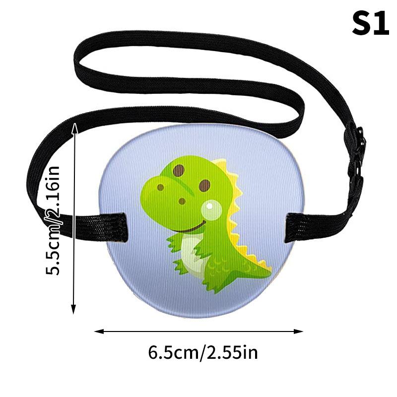 

1 шт. Детский окклюзионный медицинский глазной пластырь для затемнения астигматизма, тренировочная повязка на глаза, пластыри для глаз при амблиопии, косплей, пират, многоразовое использование S