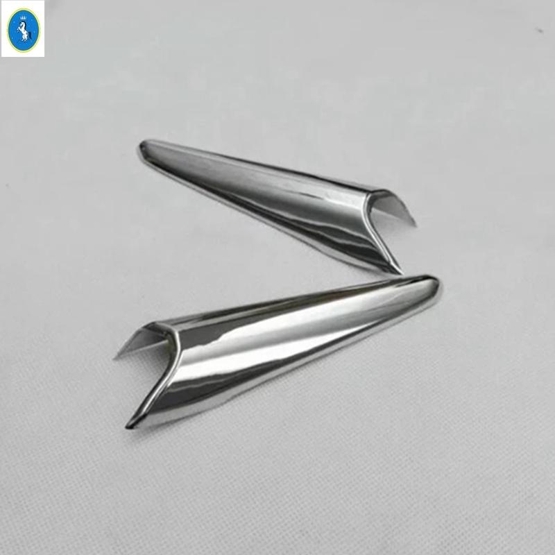 For Mazda 3 AXELA Hatchback Sedan 2017 2018 Front Bumper Fog Lights Lamps Eyebrow Strip Decor Cover Trim Accessories Exterior