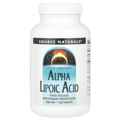 Alpha Lipoic Acid, Extended Release, 600 Mg, 120 Tablets (300 Mg Per Tablet)