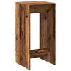 Vidaxl Stolik Barowy, Stare Drewno, 51X50X103,5Cm