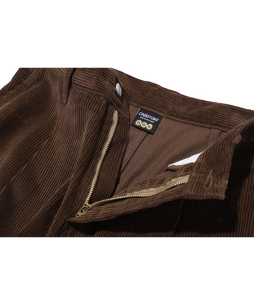 CPGN STUDIO Balloon Wide Corduroy Pants Dark Brown