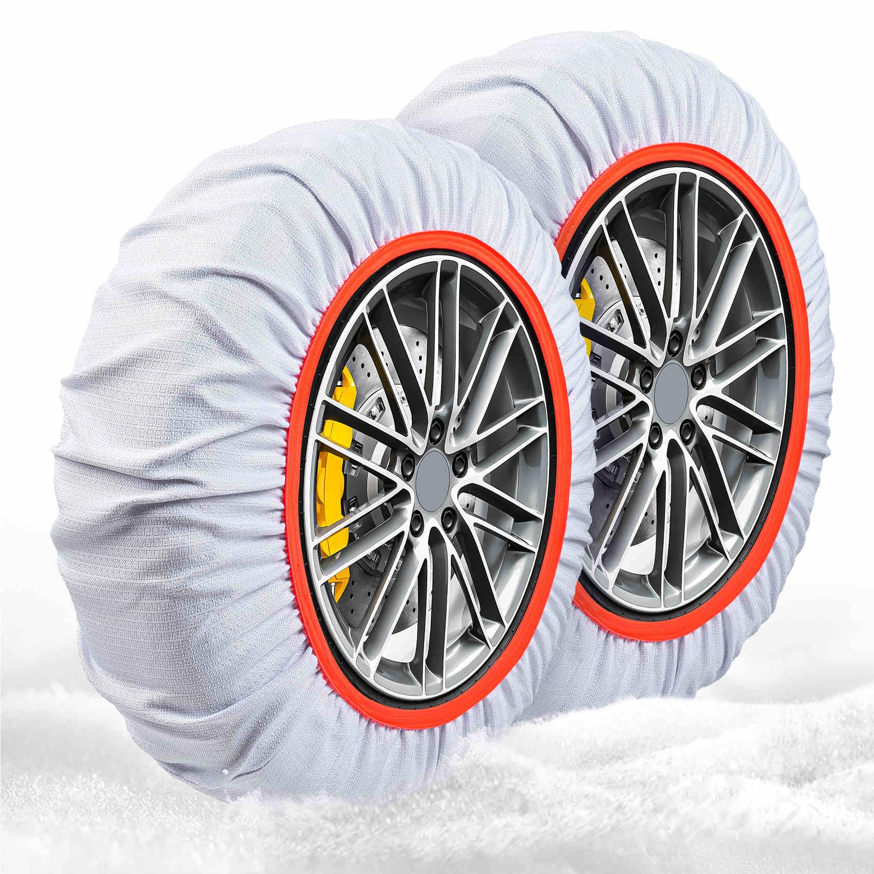 

Тканевые шины Снег Снежные цепи Регламент Комплект из 2 цепей, Носки, Цепи, Соответствует требованиям, Функция самоцентрирования, Противоскольжение (70),