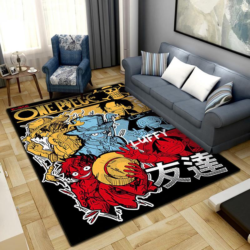 Nami Luffy Zoro Sanji Print Carpet Large Area Rug Non Slip Washable Floor Mat Bedroom Home Decor LXR159