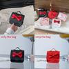 Small Princess Fashion Butterfly Bow Girl Mini Crossbody Bag With Pu Material For Toddler Daily Use