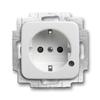 Single Socket - Busch-Jaeger - 2013-0-5281 - 16 A - White - Rectangular