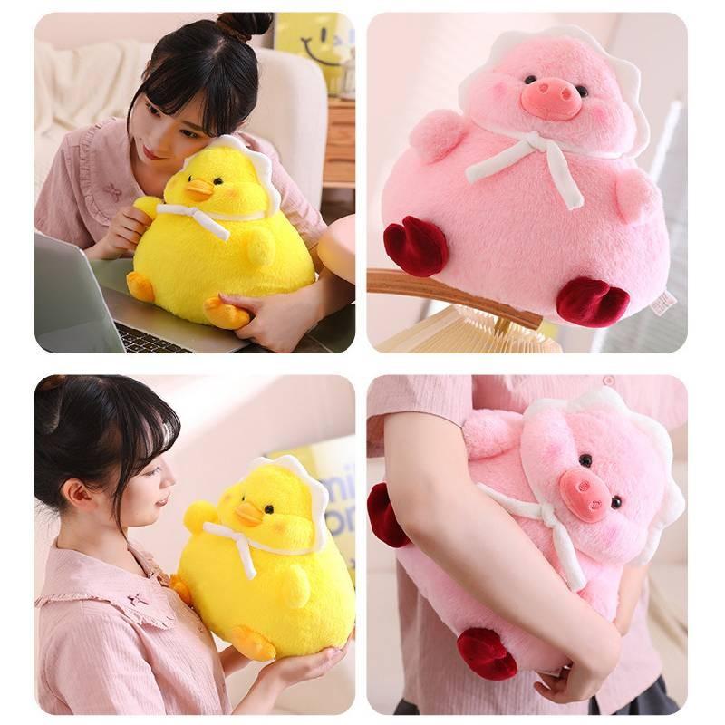 Turban Chicken Cartoon Pig Plush Toy Animal Stuffed Doll Kids Decoration Gift