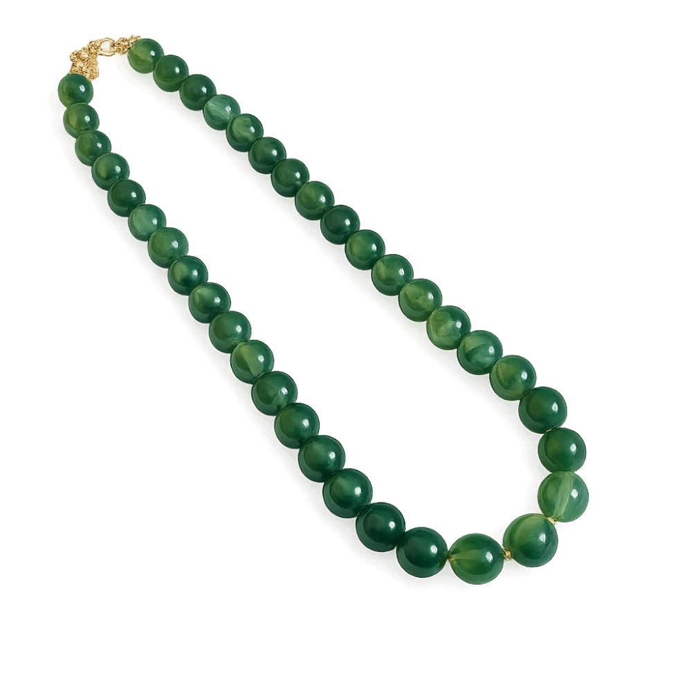 

Colorful Round Beads Collarbone Chain Luxury Bohemian Clavicle Jewelry Gift зелёный