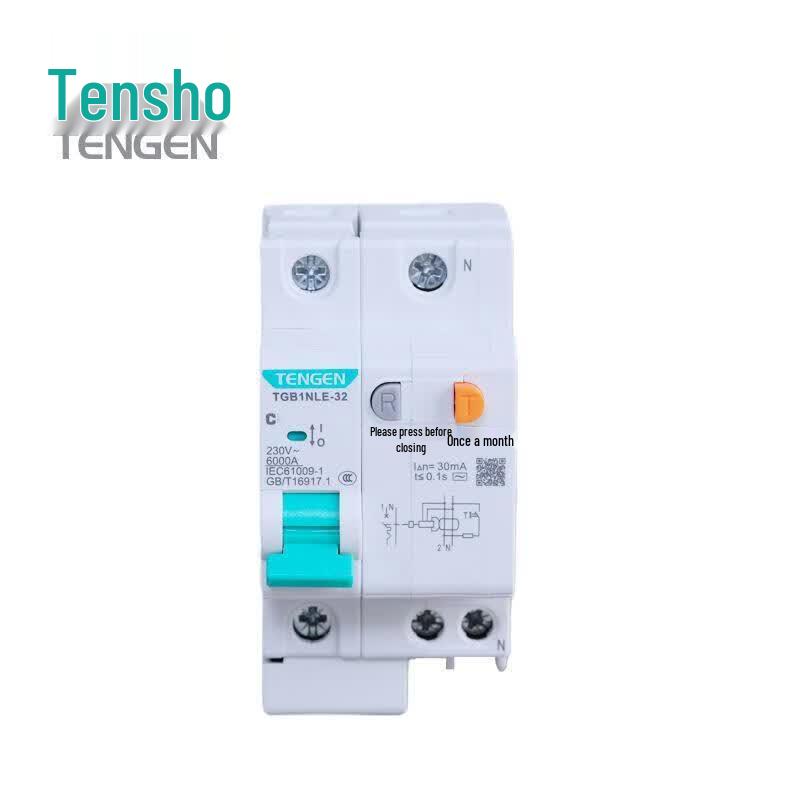 TENGEN TGB1NLE Miniature Residual Current Circuit Breaker (RCBO)