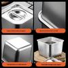 Stainless Steel Square Condiment Pot