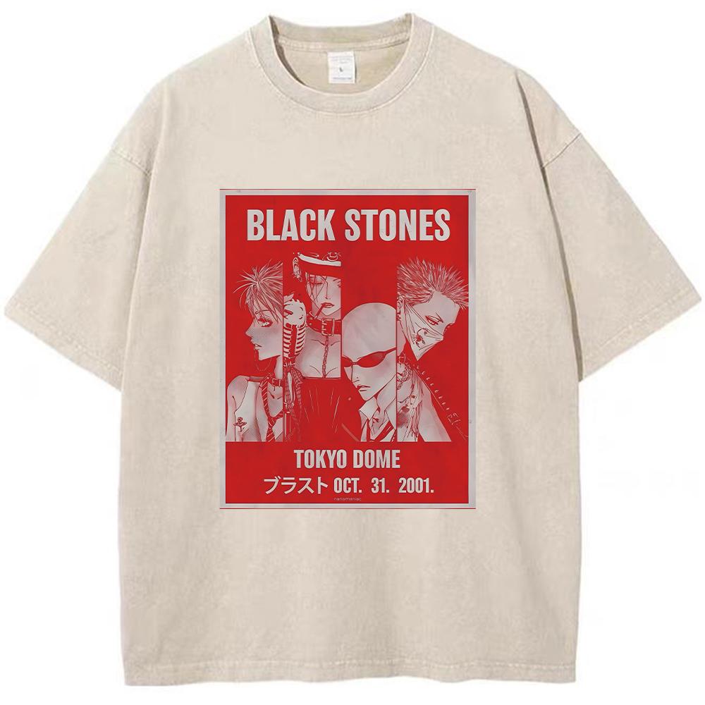 Gotická nadměrná trička Y2k Prané retro tričko Potisk lebky a nápisů Trička Volné tričko s krátkým rukávem pro muže a ženy