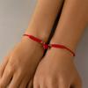 Magnet Bracelet Magnetic Bracelet Set for Couple Red Black Braided Rope Bracelet Adjustable Friendship Jewelry Accessories
