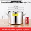 Grande Marmite à Soupe en Acier Inoxydable 304