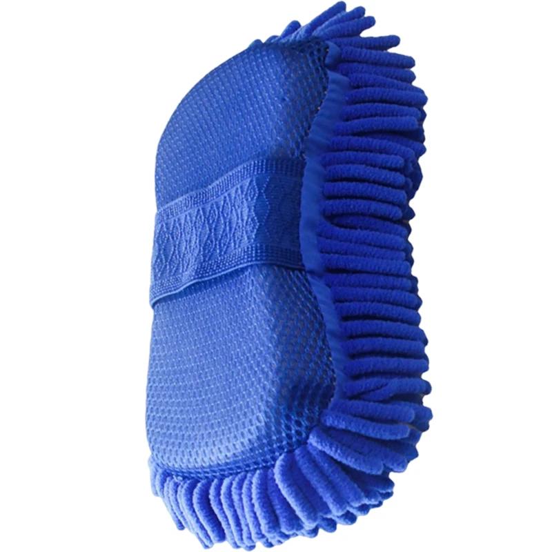 

Microfiber Car Wash Mitt Glove Super Absorbent Chenille Scratch-Free Sponge Pad for Auto Detailing Safe Paint Cleaning Tools