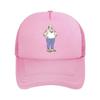 Tattooed Man in Casual Attire Standing Mesh Baseball Cap