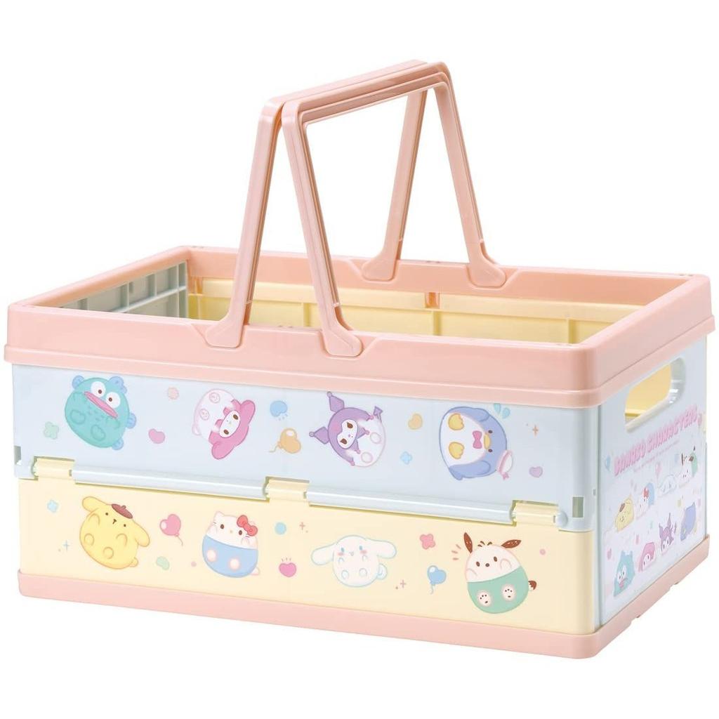 Skater storage box folding toy stackable case basket handle Sanrio Funyumaru design BWOT13-A