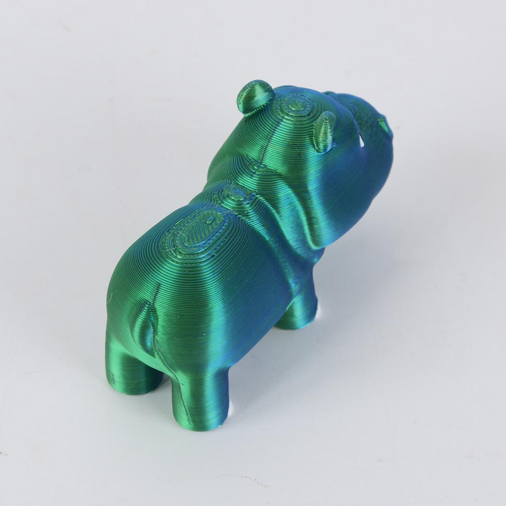 3D-gedrucktes unerreichbares Nilpferd-Spielzeug, Nilpferd-Ornamente, 3D-gedruckte Nilpferd-Spielzeug-Dekoration, Stressabbau, bewegliches Nilpferd